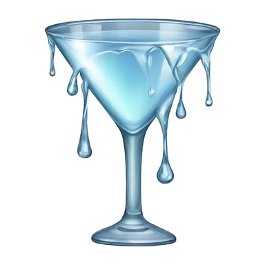 Crying Martini Glass sticker