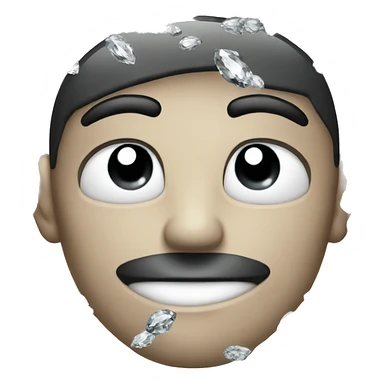 diamond with black and white  sticker