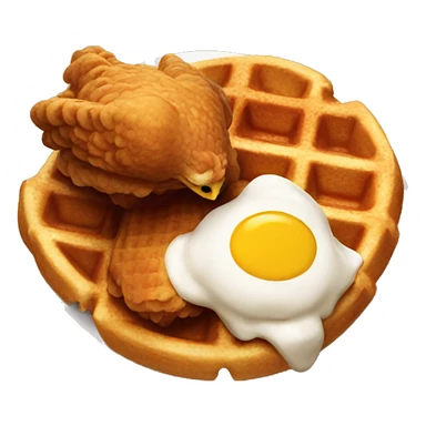 Chicken and waffles sticker