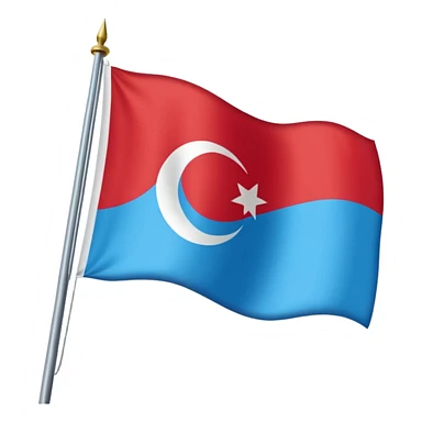 Doğu Türkistan Bayrağı+Türk Bayrağı+Azerbaycan Bayrağı sticker