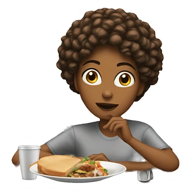 kathy having lunch sticker