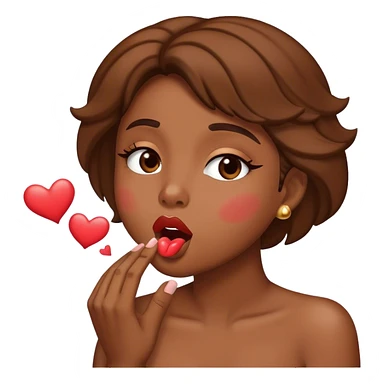 Blowing kisses sticker