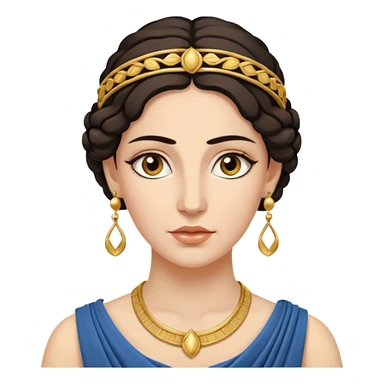 Ancient greek Women with Earrings sticker
