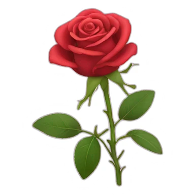 one rose sticker