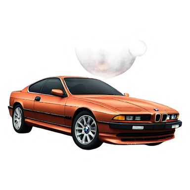 BMW 840i coupe in space  sticker