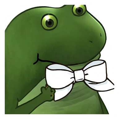 cute white bow sticker