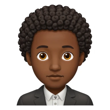 a black guy with shortscurls sticker