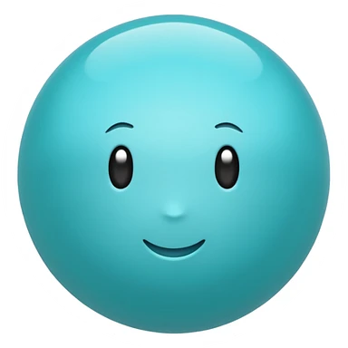 aqua color ball sticker