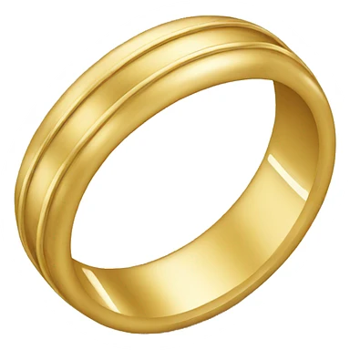 Gold wedding band sticker