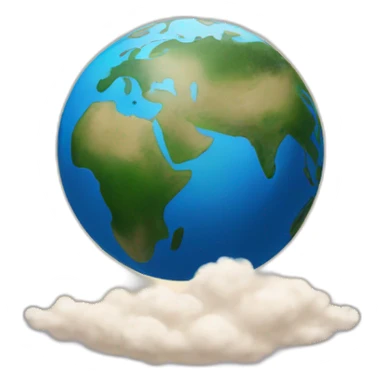 Earth with 20 written on it sticker