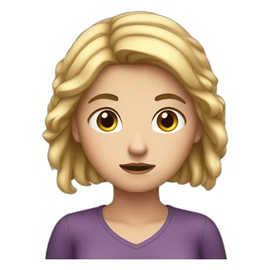 Annoyed white girl sticker