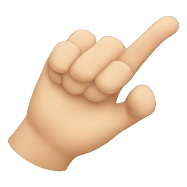 Finger and a thumb hand emoji sticker
