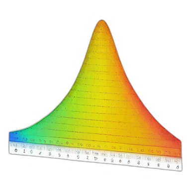 Normal distribution sticker