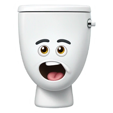 White Skibidi toilet sticker