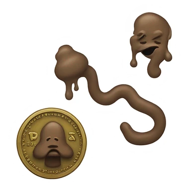 poop coin sticker