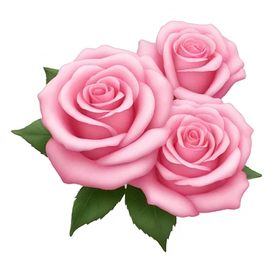 baby pink roses sticker