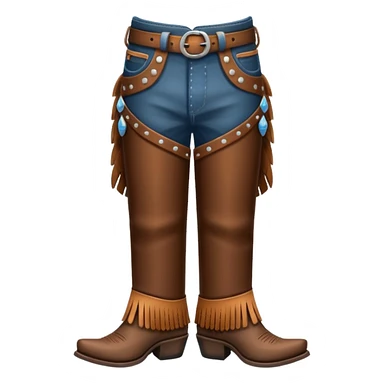 Western chaps sticker