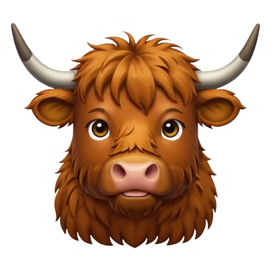highland cow sticker