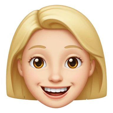 Cheeky smile sticker