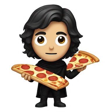 Kylo Ren with a pizza sticker