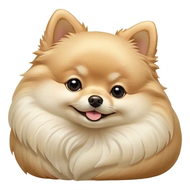 Meme-Worthy Cute Sleeping Cream Pomeranian Portrait Emoji, Head resting peacefully with a contented smile, showcasing a delightfully compact build and a luxuriously soft, fluffy cream Fur, eyes shut in a serene nap, Simplified yet hilariously adorable features, highly detailed, glowing with a soft, drowsy light, high shine, relaxed and utterly lovable, stylized with an air of playful laziness, bright and heartwarming, soft glowing outline, capturing the essence of a comically sleepy companion, so meme-worthy it feels like it could instantly become the next viral sensation of adorable slumber! sticker