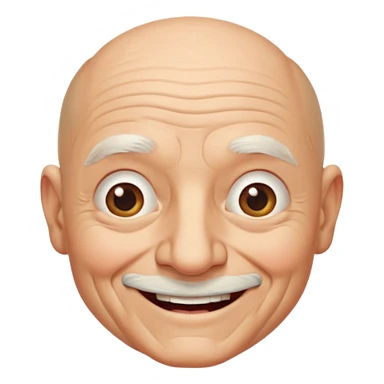 bald grandpa sticker