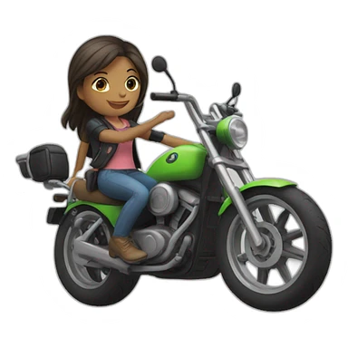 girl rider book sticker