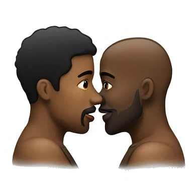 Black man kiss sticker