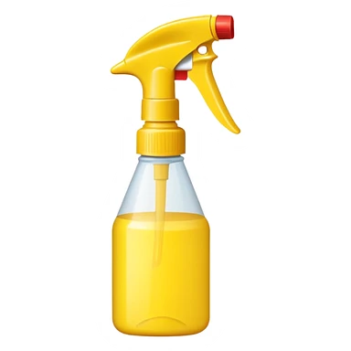 Cute spray bottle, yellow color sticker