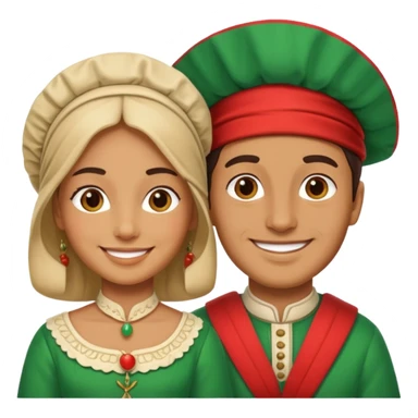 Italian 2 people sticker