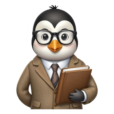 penguin teacher sticker