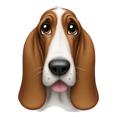 Basset hound in a tutu sticker