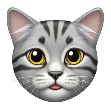 silver tabby persan cat sticker