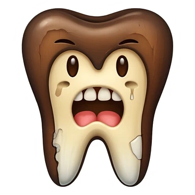 caries of tooth sticker