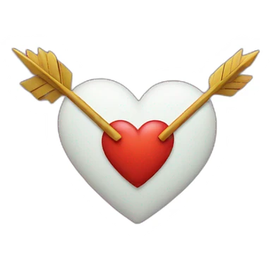 arrow heart sticker