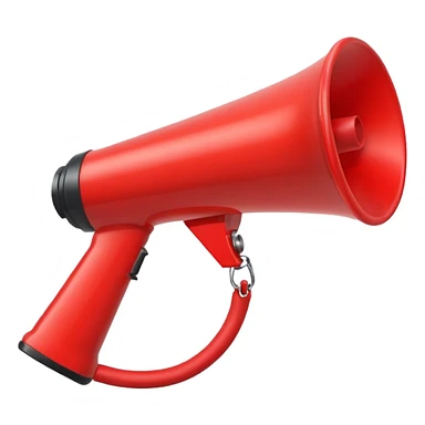 Megaphone sticker