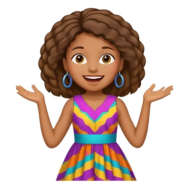African American girl singing sticker