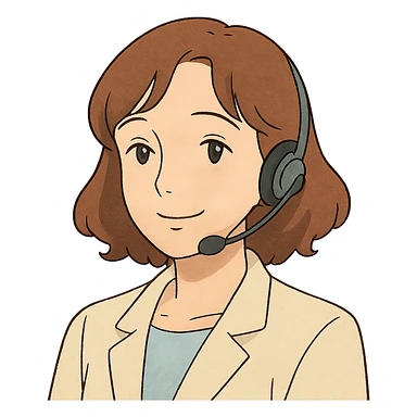 ghibli style AI agent with soft feminine features, gentle smile sticker