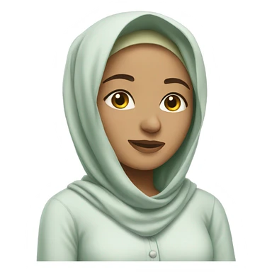 Hijabi with sleep clothes  sticker