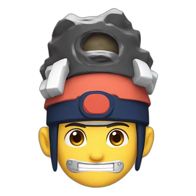 Naruto with mario hat sticker