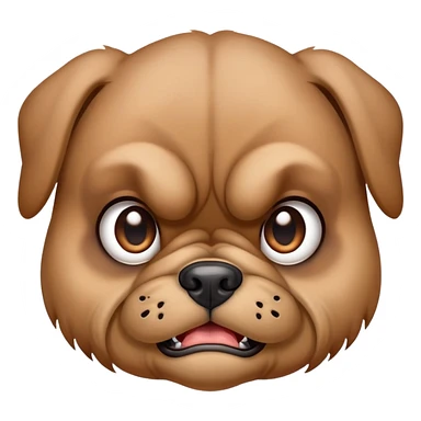 Cute angry puppy  sticker