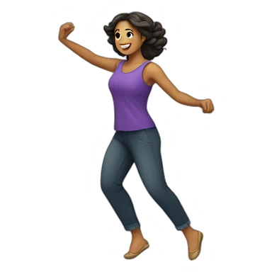 Mujer bailando sticker