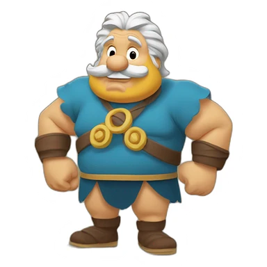 Astérix qui tape un Romain sticker