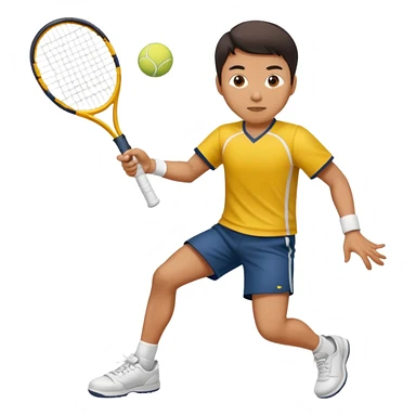 An Asian guy that plays tennis from USC sticker
