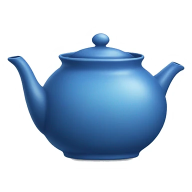 Blue teapot sticker