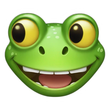 Smiley-frog-laughting sticker