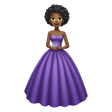 Purple ballgown  sticker