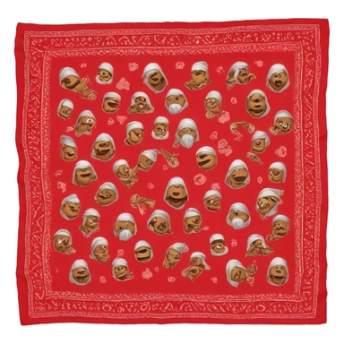 Red gang bandana sticker