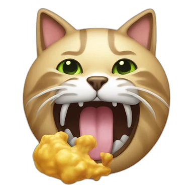 Vomit-cat sticker