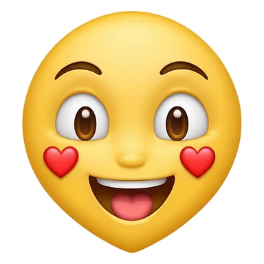 Emoji drooling with heart eyes sticker